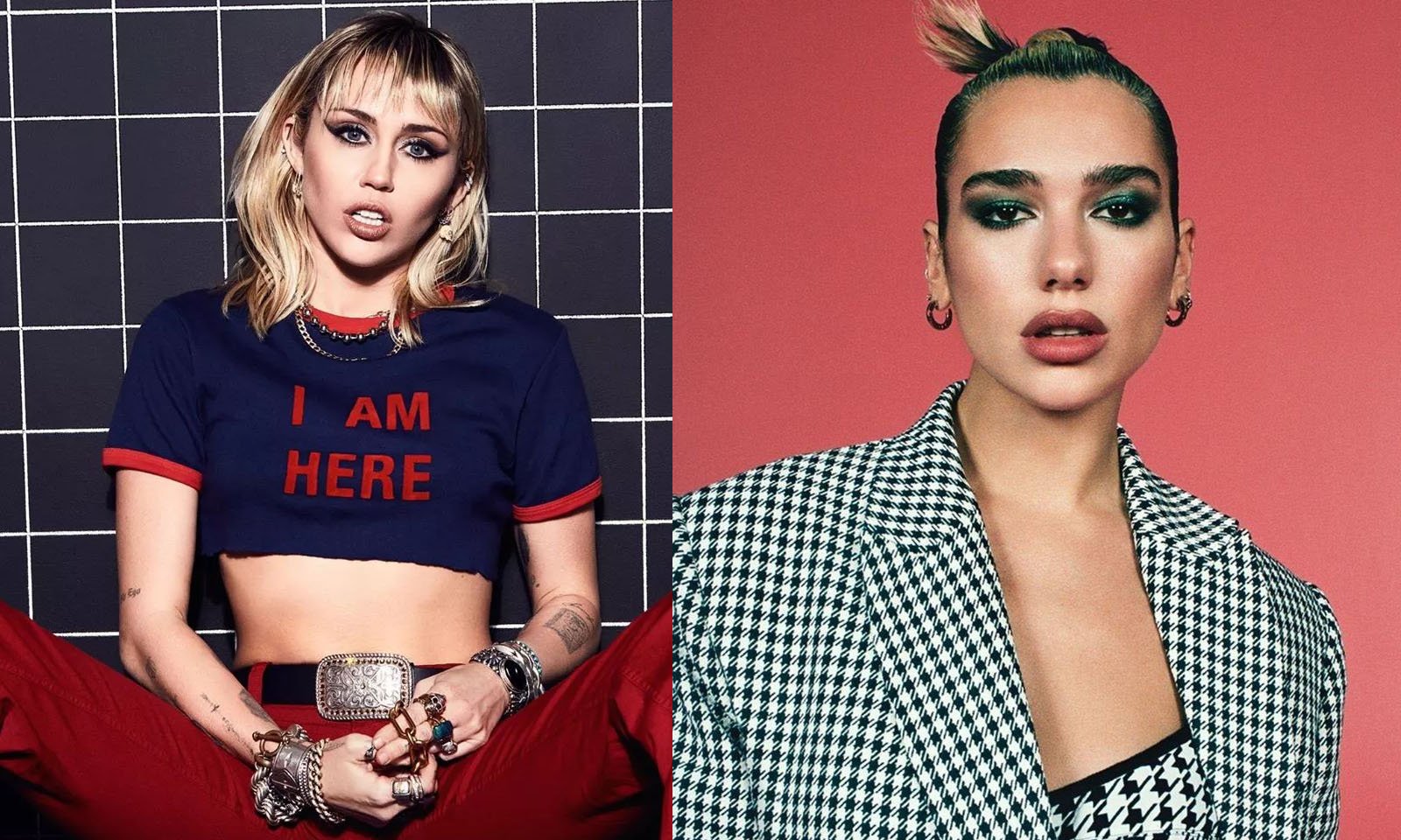 Miley Cyrus confirma que está trabalhando em uma parceria com Dua Lipa