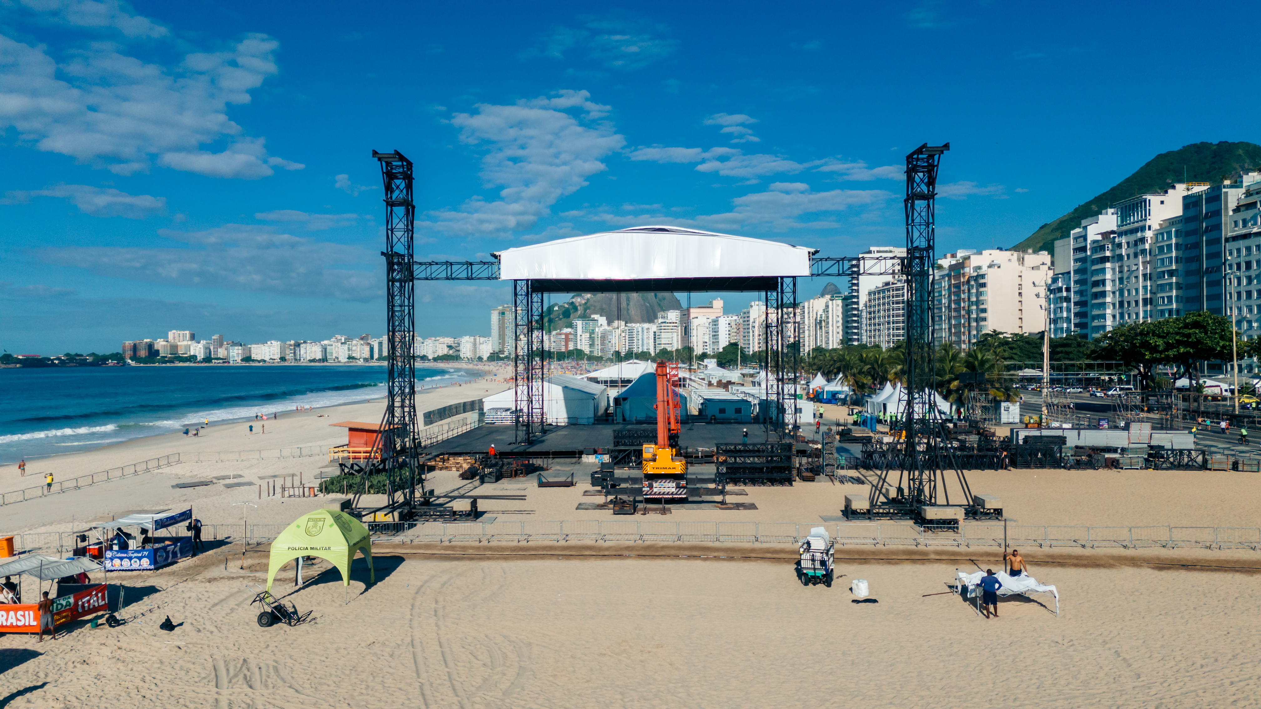 Tamanho do palco da Madonna em Copacabana será o dobro do utilizado na turnê mundial
