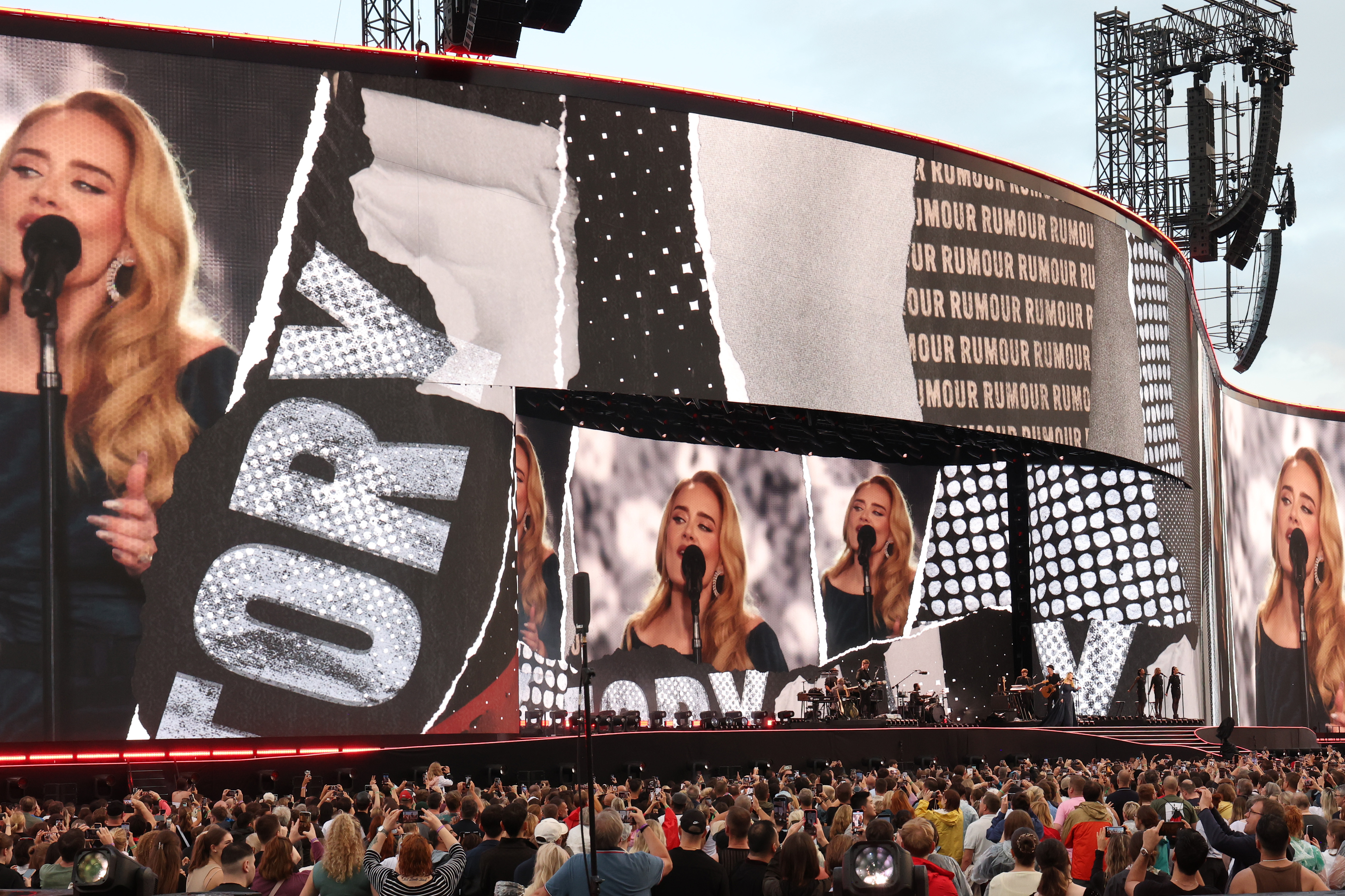 MUNICH, GERMANY – AUGUST 02: (Exclusive Coverage) Adele performs onstage at Messe München on August 02, 2024 in Munich, Germany. (Photo by Kevin Mazur/Getty Images for AD)