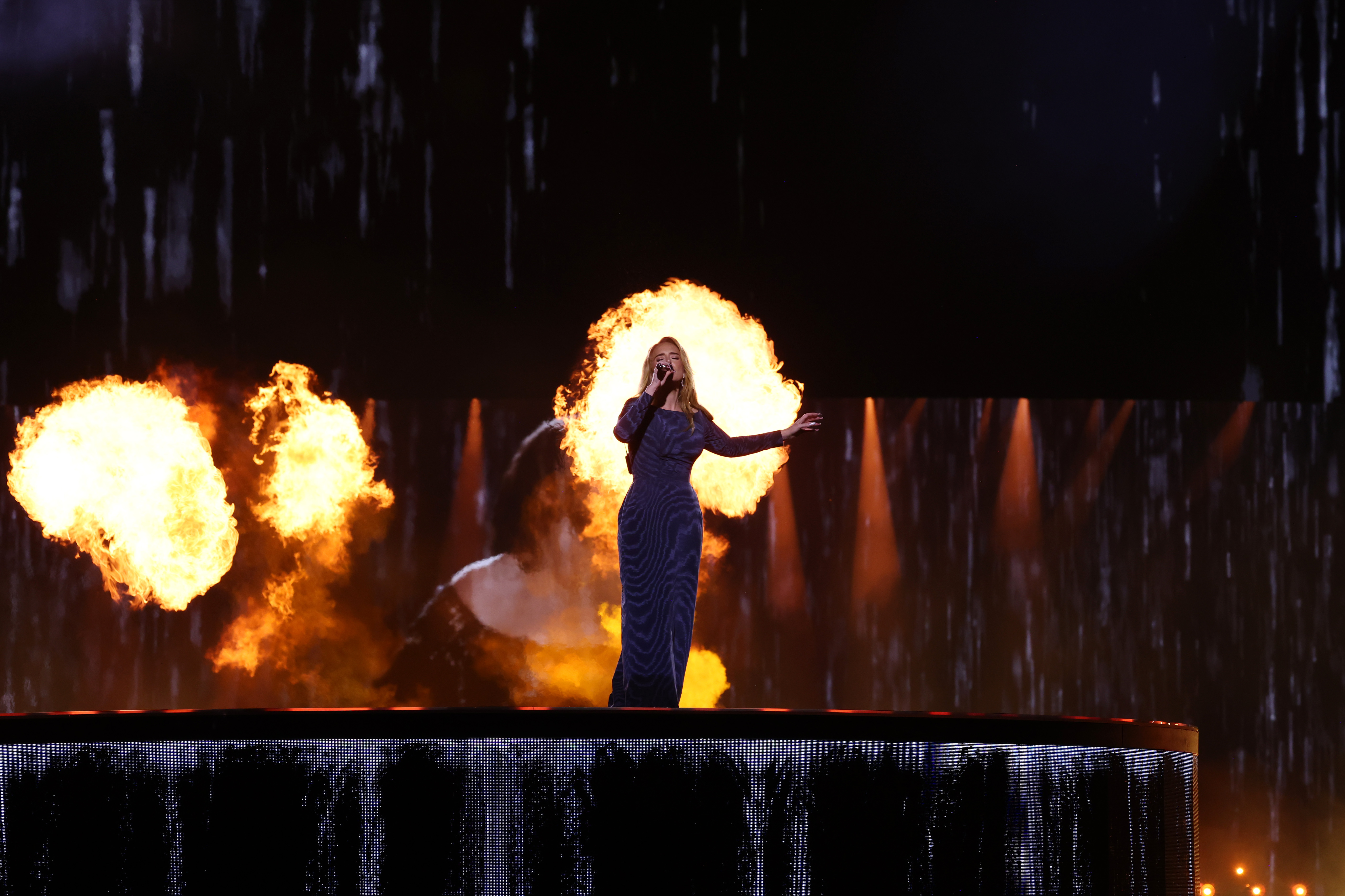 MUNICH, GERMANY – AUGUST 02: (Exclusive Coverage) Adele performs onstage at Messe München on August 02, 2024 in Munich, Germany. (Photo by Kevin Mazur/Getty Images for AD)