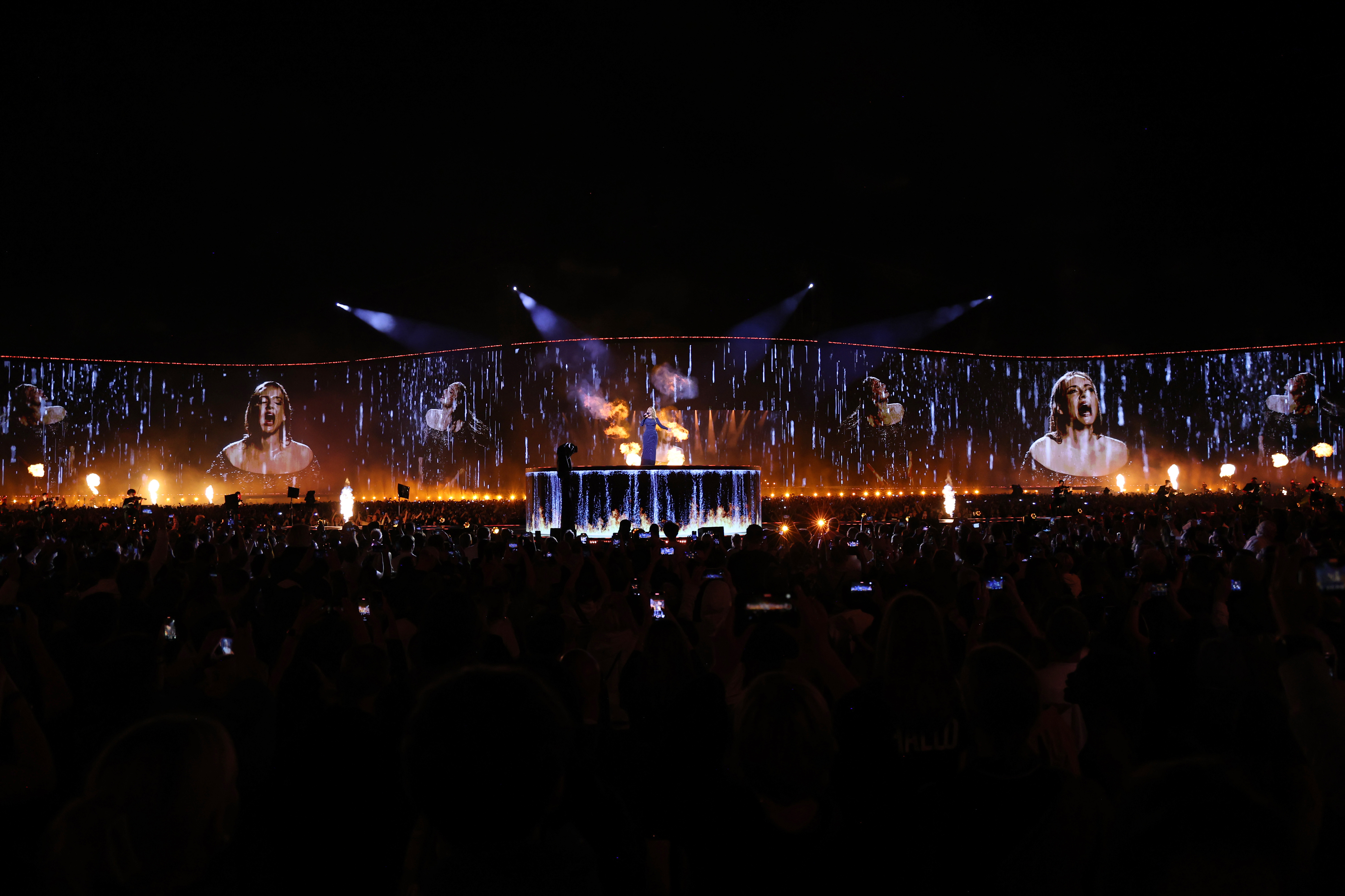 MUNICH, GERMANY – AUGUST 02: (Exclusive Coverage) Adele performs onstage at Messe München on August 02, 2024 in Munich, Germany. (Photo by Kevin Mazur/Getty Images for AD)