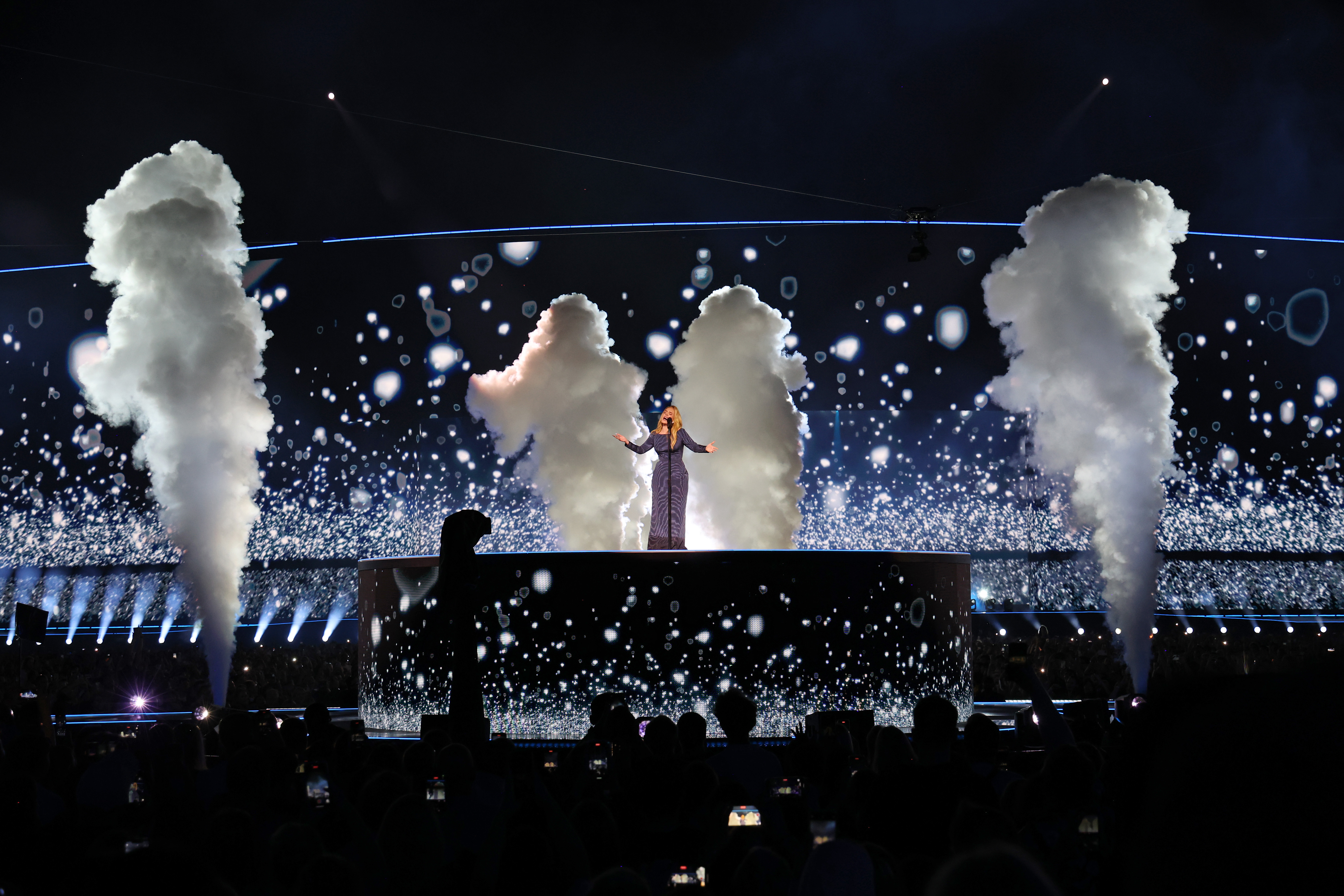 MUNICH, GERMANY – AUGUST 02: (Exclusive Coverage) Adele performs onstage at Messe München on August 02, 2024 in Munich, Germany. (Photo by Kevin Mazur/Getty Images for AD)