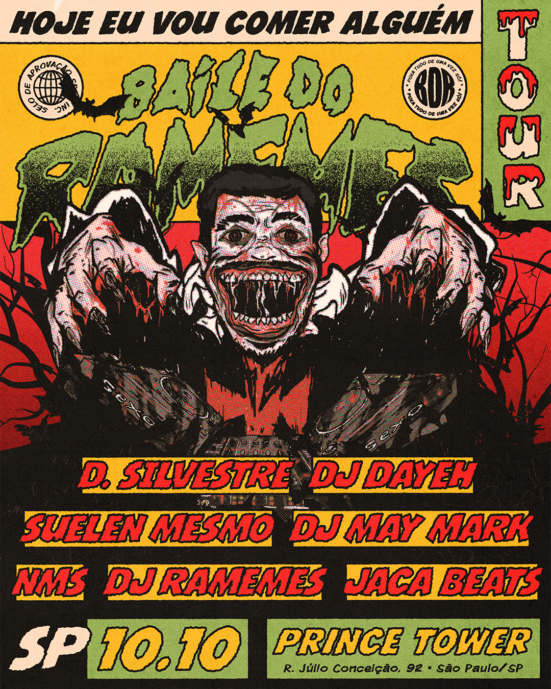 Baile do RaMeMes terá DJ Dayeh, D.Silvestre e Suelen Mesmo em edição de Halloween em SP Baile do RaMeMes terá DJ Dayeh, D.Silvestre e Suelen Mesmo em edição de Halloween em SP