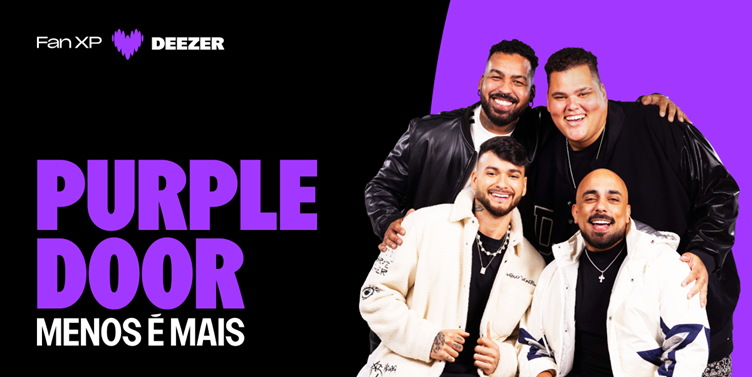 Deezer traz o Purple Door para Brasília com show exclusivo do Menos é Mais Deezer traz o Purple Door para Brasília com show exclusivo do Menos é Mais